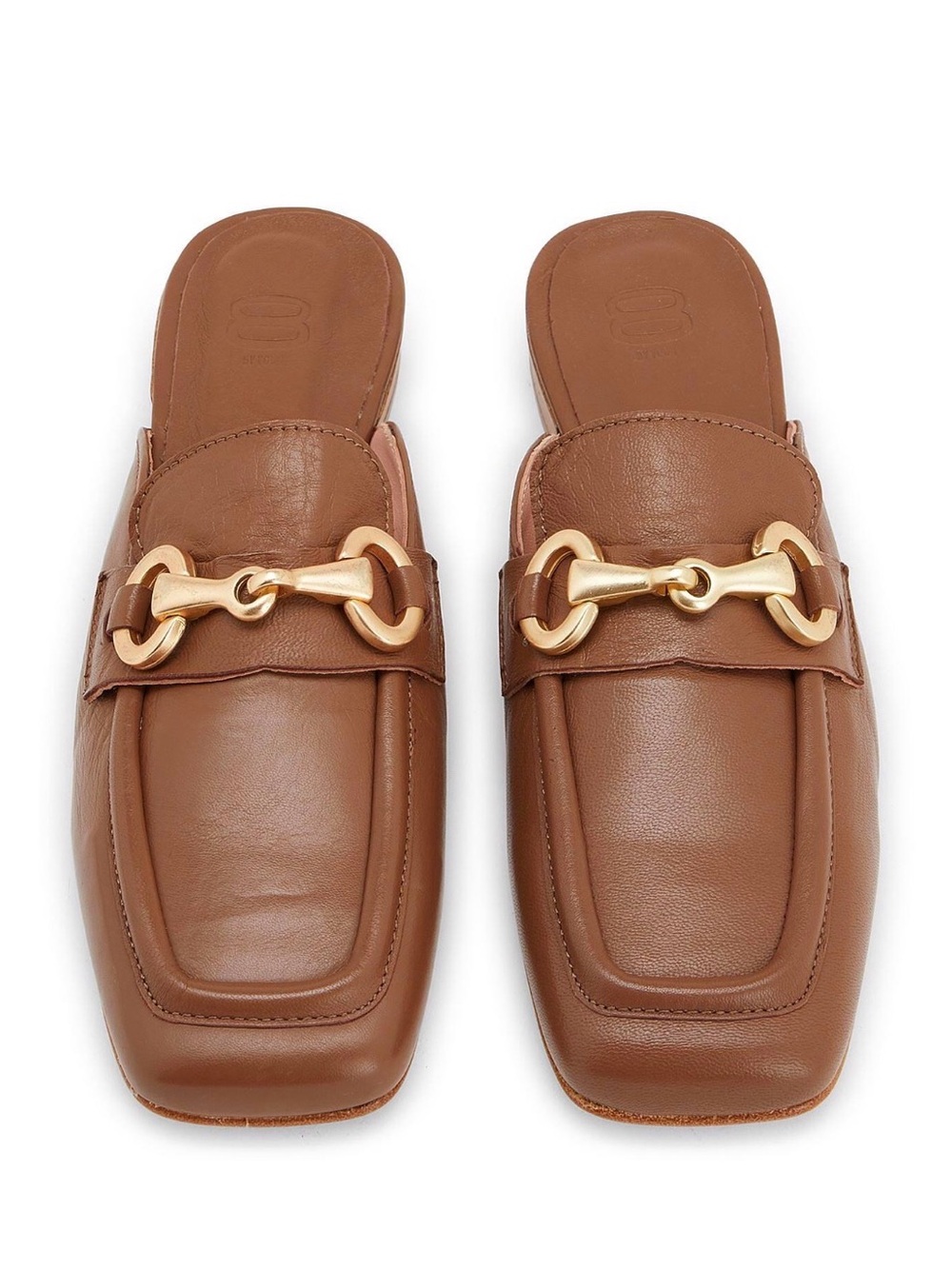 Leather Mules 8 by YOOX 10 (US) - Brown